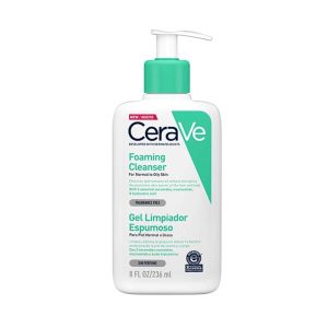 CERAVE GEL LIMPIADOR ESPUMOSO X 236 ML.