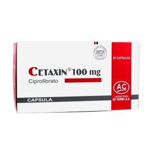 CETAXIN 100MG(CIPROFIBRATO)X 30 CAP