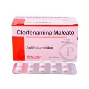 CLORFENAMINA MALE 4MG X 100 TAB