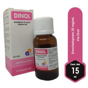 DINOL 20 MG/ML (ESCITALOPRAM) X 15 ML SOL ORAL