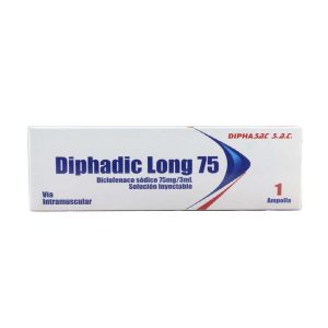 DICLOFENACO SODICO (DIPHADIC LONG)75MG/3ML X 1 AM