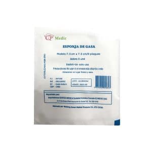 GASA ESTERIL FRAC 7.5X7.5CMX5