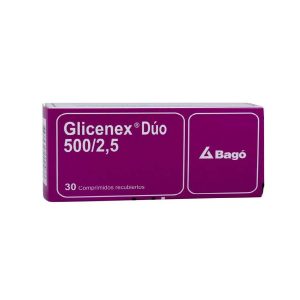 GLICENEX DUO 500/2.5MG X 30 CO
