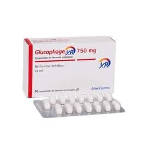 GLUCOPHAGE XR 750MG X 30 COM.