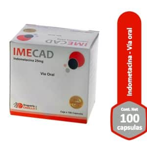 INDOMETACINA 25 MG (IMECAD) X 100 CAP