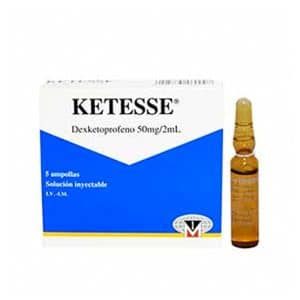 KETESSE 50MG/2ML AMPOLL X 5 UN