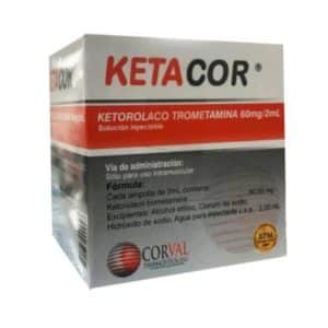 KETOROLACO AMP (KETACOR) 60MG AMP X 25 UND