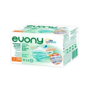 MASCARILLA PLANA QUIRU EVONY X 50 UN