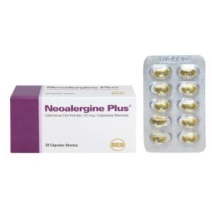 NEOALERGINE PLUS 10MG X 30 CAP