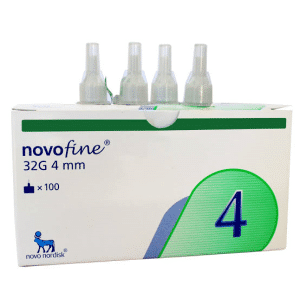 AGUJA NOVOFINE 32G 0.23/0.25 X 4MM X 100 U