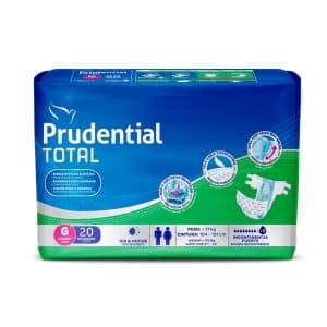 PAÑALES PRUDENTIAL TOTAL PARA ADULTO (GDE) X 20 UND