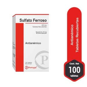 SULFATO FERROSO 300MG X 100 TA