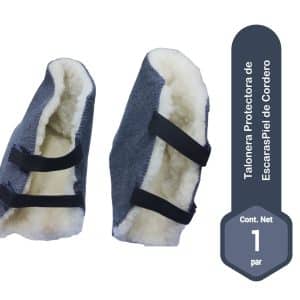 TALONERA PROTECTORA DE ESCARAS PIEL DE CARNERO