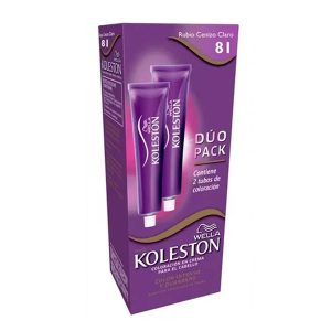 TINTE KOLESTON DUO PACK NN81 RUBIO/CENIZ CLAR