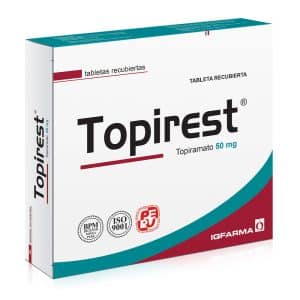 Topirest 50mg (Topiramato) x 30 tabletas - Bonif. 1+1