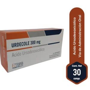 ACIDO URSODESOXICOLICO 300MG(URDECOLE) X 30 COM