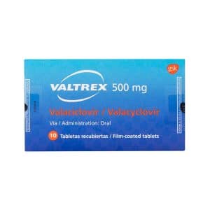 VALTREX 500MG X 10 TABLETAS - VALACICLOVIR 500 MG X 10