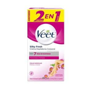 Veet Crema Depilatoria Piel Normal Naturals - Caja 100 Ml