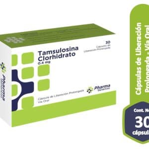 TAMSULOSINA CLORHIDRATO (VIA ORAL) - 30 CAPSULAS