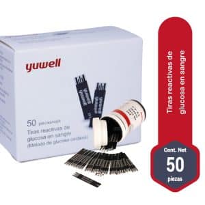 TIRAS REACTIVAS YUWELL X 50 UNID