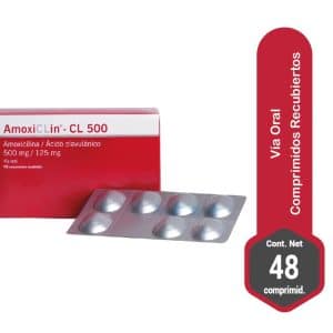 AMOXICLIN CL 500/125MG X 48 TAB