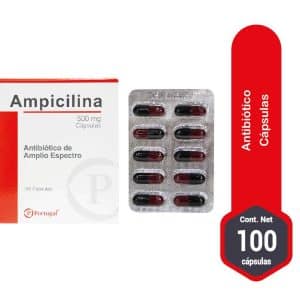 AMPICILINA 500 MG X 100 CAP