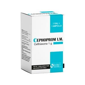 CEPHOPROM I.M (CEFTRIAXONA) 1GR X 1 AMP