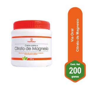 CITRATO DE MAGNESIO Y CAMU CAMU POLVO X 200 GR