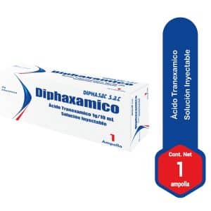 DIPHAXAMICO 1G/10ML (ACID. TRANEXAMICO) X 1 AMP