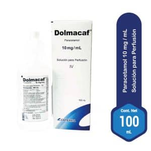 PARACETAMOL ENDOVENOSO-DOLMACAF 10MG/ML X 100 ML