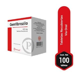 GEMFIBROZILO 600 MG X 100 TAB