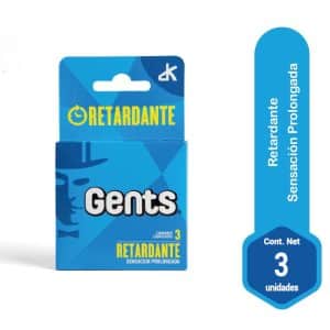 PRESERVATIVOS GENTS RETARD X 3