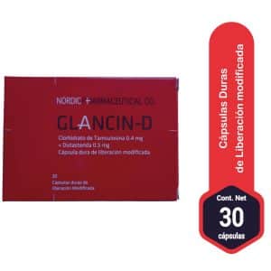 TAMSULOSINA 0.4MG + DUTASTERIDA 0.5MG - GLANCIN D X 30