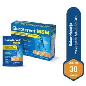 GLUCOFERVET MSM POLVO X 30 SOB