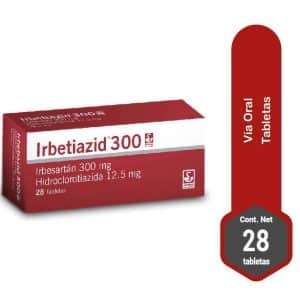 IRBETIAZID 300/12.5MG X 28 TAB