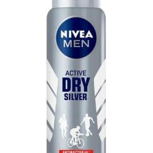 NIVEA DES SPRAY MEN ACTIVE DRY SILVER ANTIBAC X 150ML