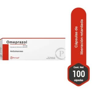 OMEPRAZOL 20 MG X 100 CAP