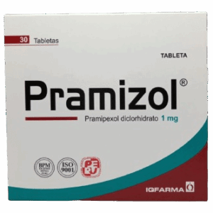 PRAMIZOL 1MG(PRAMIPEXOL) X 30 TAB BONIF 1+1 X SISTEMA