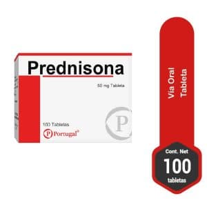 PREDNISONA 50 MG X 100 TAB