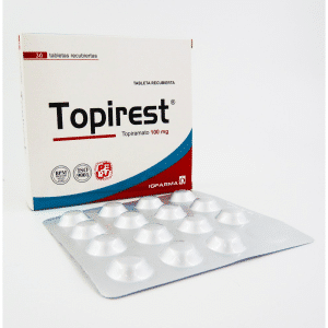 TOPIREST 100MG(TOPIRAMATO) X 30 TAB BONI 1+1 X SISTE