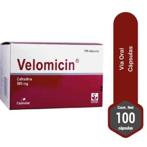 VELOMICIN (CEFRADINA) 500MG - 100 CAPS