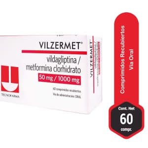 VILZERMET 50MG/1000MG X 60 COMPRIMIDOS