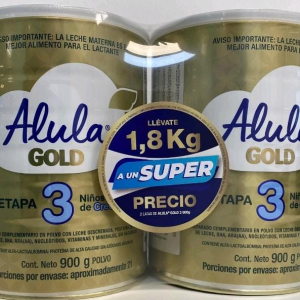 ALULA GOLD-3 LATA X 900 GR (PACK X 2)